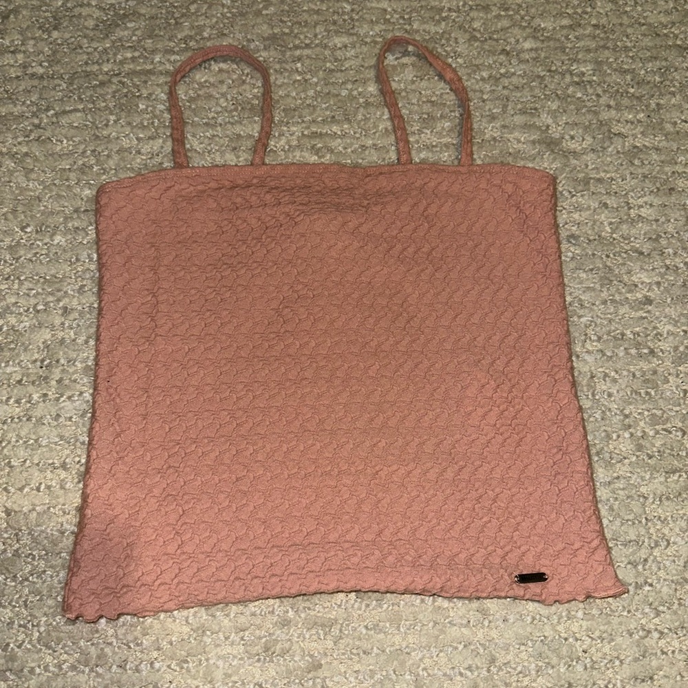Hollister Textured Pink Tank Top